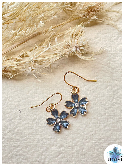 Lilly Bliss - Floral Small Dangler Earrings
