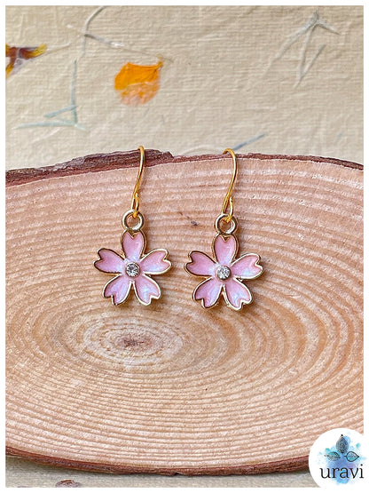 Lilly Bliss - Floral Small Dangler Earrings