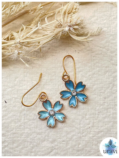 Lilly Bliss - Floral Small Dangler Earrings