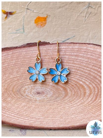 Lilly Bliss - Floral Small Dangler Earrings