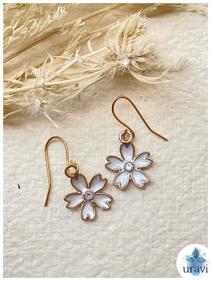 Lilly Bliss - Floral Small Dangler Earrings