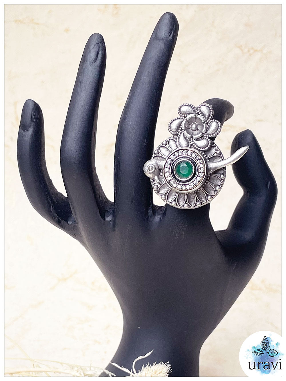 Manikarnika Silver Replica Ring