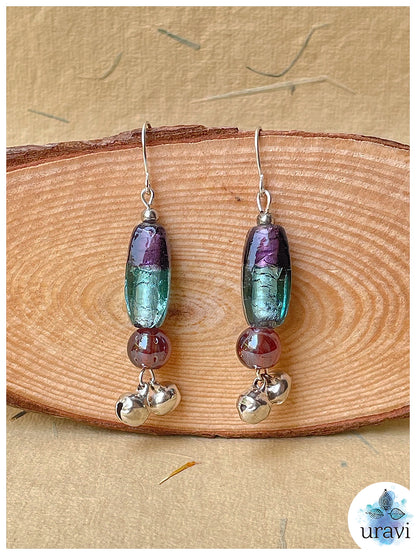 CandyGleam  -  Handcrafted Glass Beaded Earrings