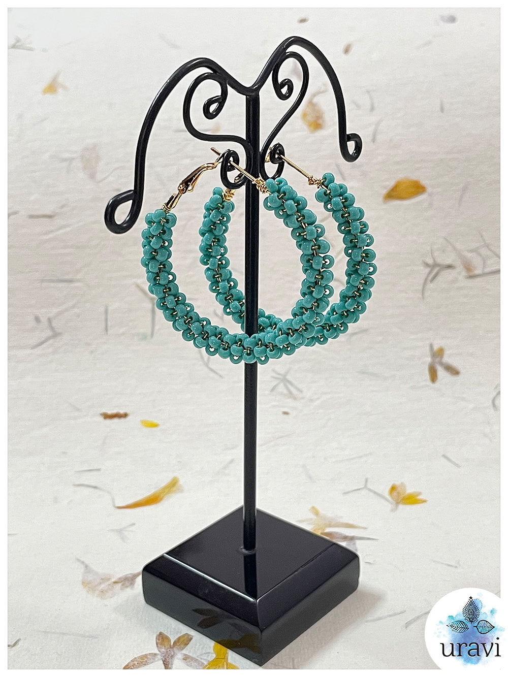 Phulkari Bollywood Style Long Dangler Earrings