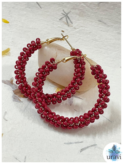 Phulkari Bollywood Style Long Dangler Earrings