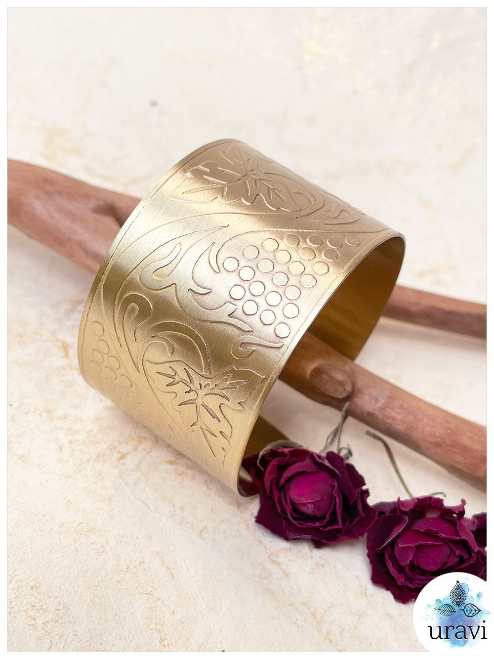 Jacqueline Matte Gold Designer Bracelet