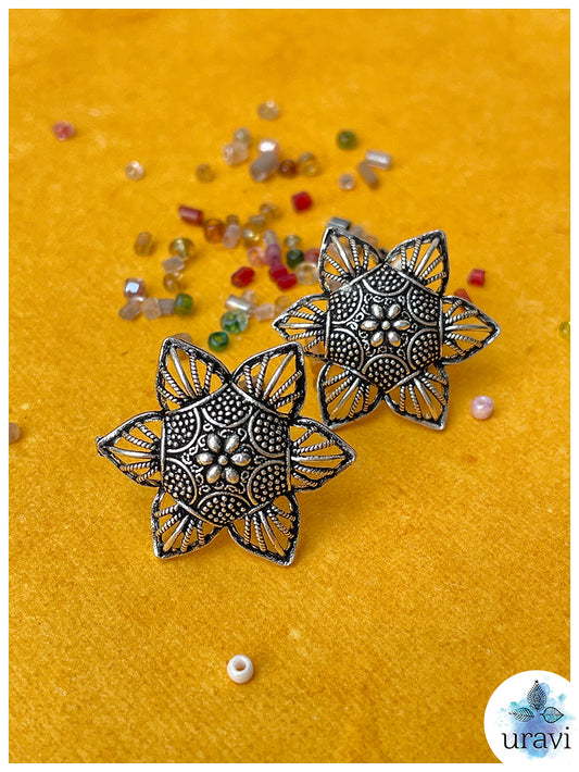 Lilly - Silver Replica Stud Earrings