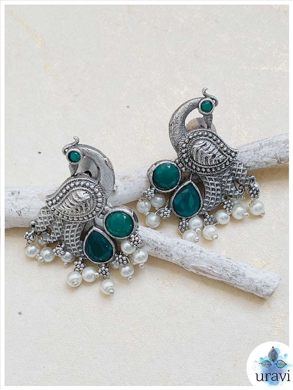 Morni - Silver Look Alike Stud Earring