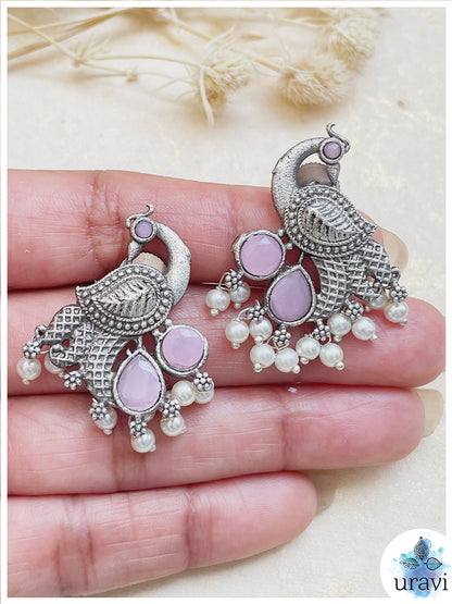 Morni - Silver Look Alike Stud Earring
