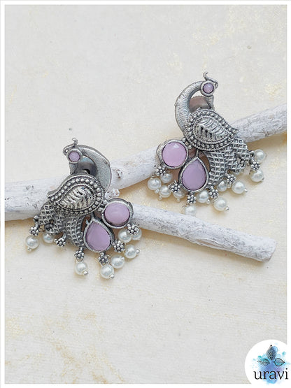 Morni - Silver Look Alike Stud Earring