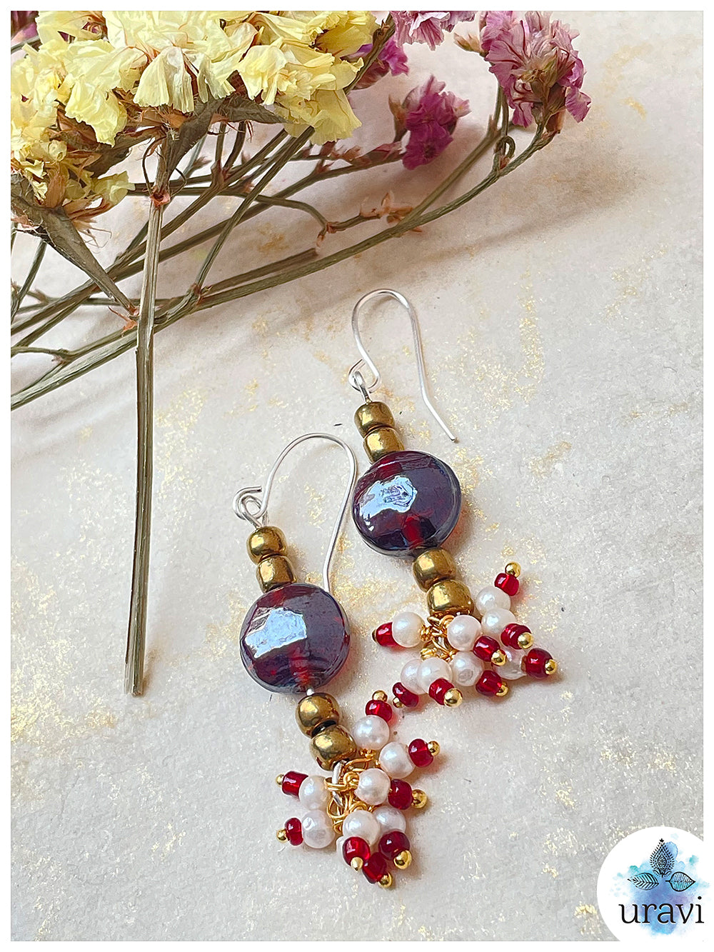 FairyFlicker  -  Handcrafted Glass Beaded Earrings