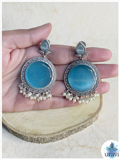 Olivia- Sliver Look Alike Dangler Earring