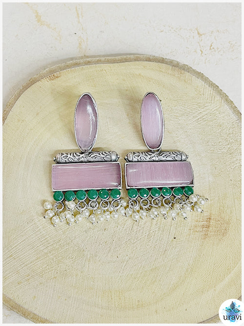Aaradhya - Sliver Look Alike Dangler Earring