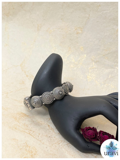 Pushpbela - Silver Replica free size Bangle