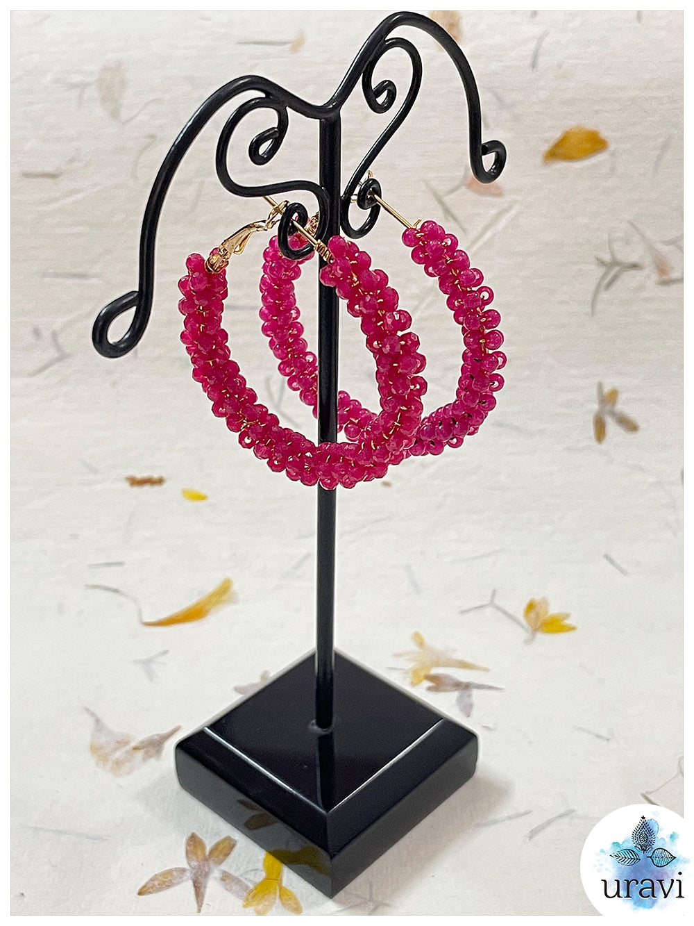 Phulkari Bollywood Style Long Dangler Earrings