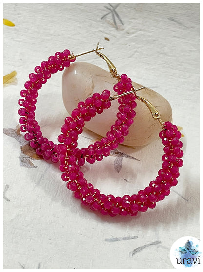 Phulkari Bollywood Style Long Dangler Earrings