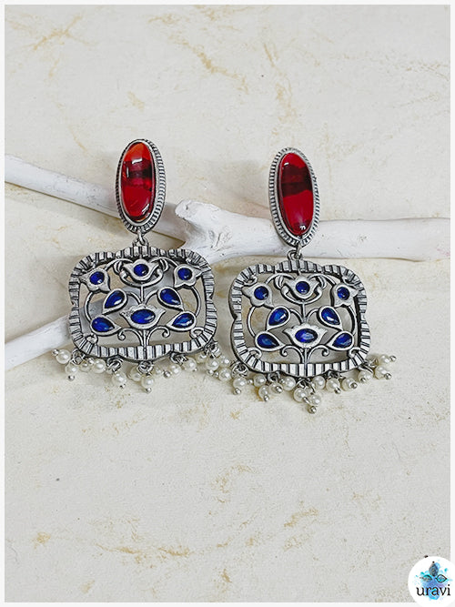 Adya - Sliver Look Alike Dangler Earring