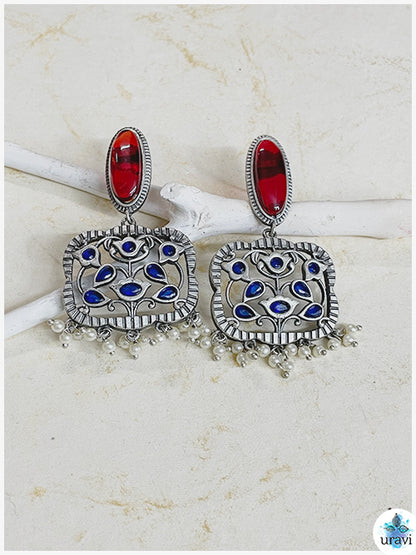 Adya - Sliver Look Alike Dangler Earring