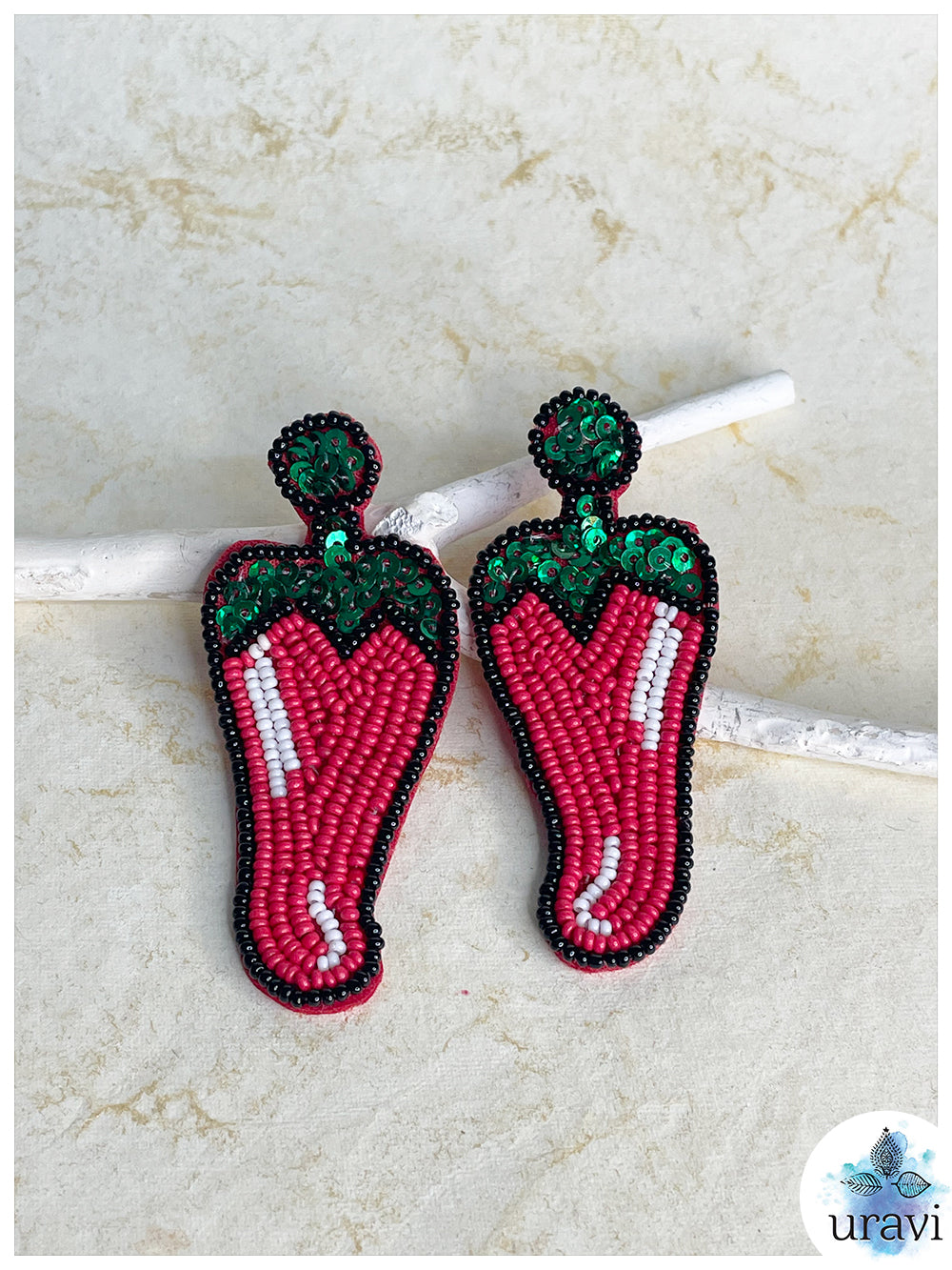 OyeMirchi Beaded Handmade Earrings