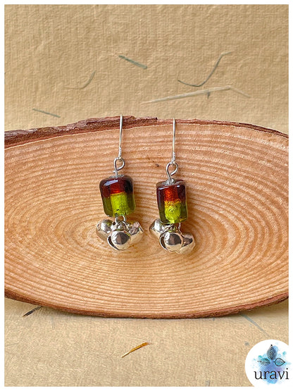 WhimsyWink   -  Handcrafted Glass Beaded Earrings