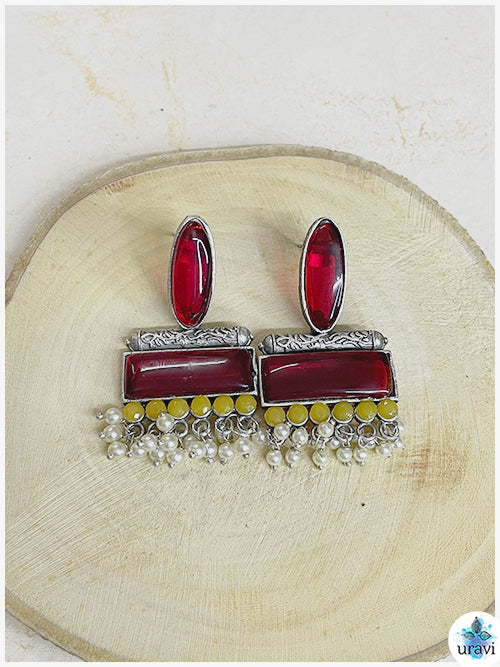 Aaradhya - Sliver Look Alike Dangler Earring