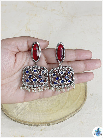 Adya - Sliver Look Alike Dangler Earring