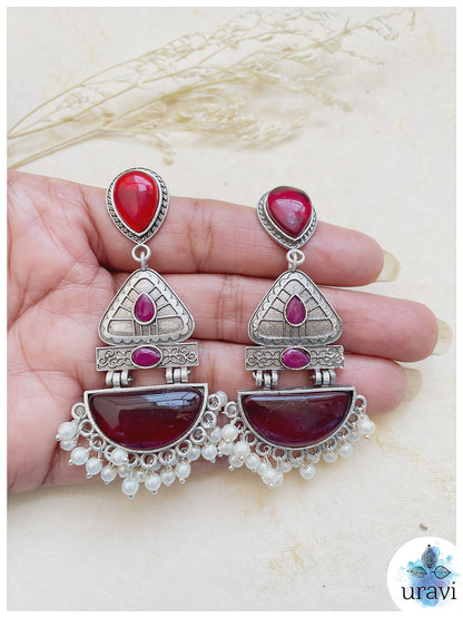 Rimjhim Silver Look-Alike Dangler Earrings