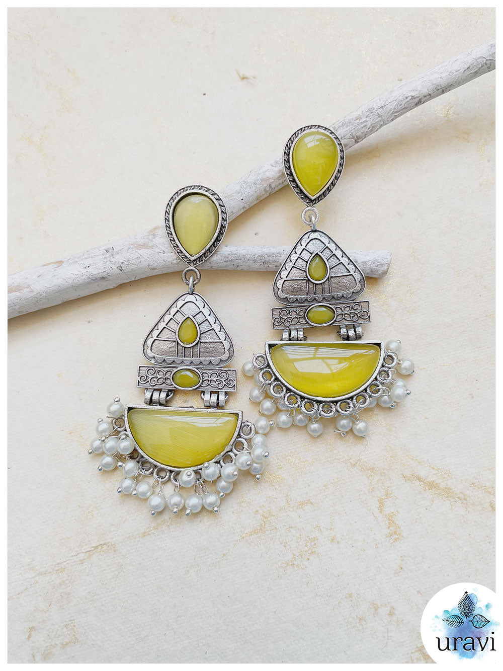 Rimjhim Silver Look-Alike Dangler Earrings