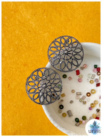 Ziggy - Silver Replica Stud Earrings