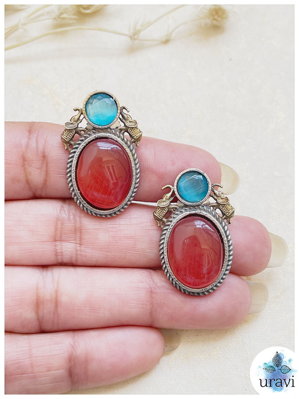 Sukh Silver Look-Alike Stud Earrings