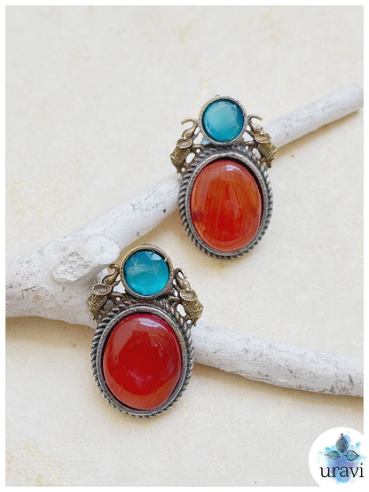 Sukh Silver Look-Alike Stud Earrings