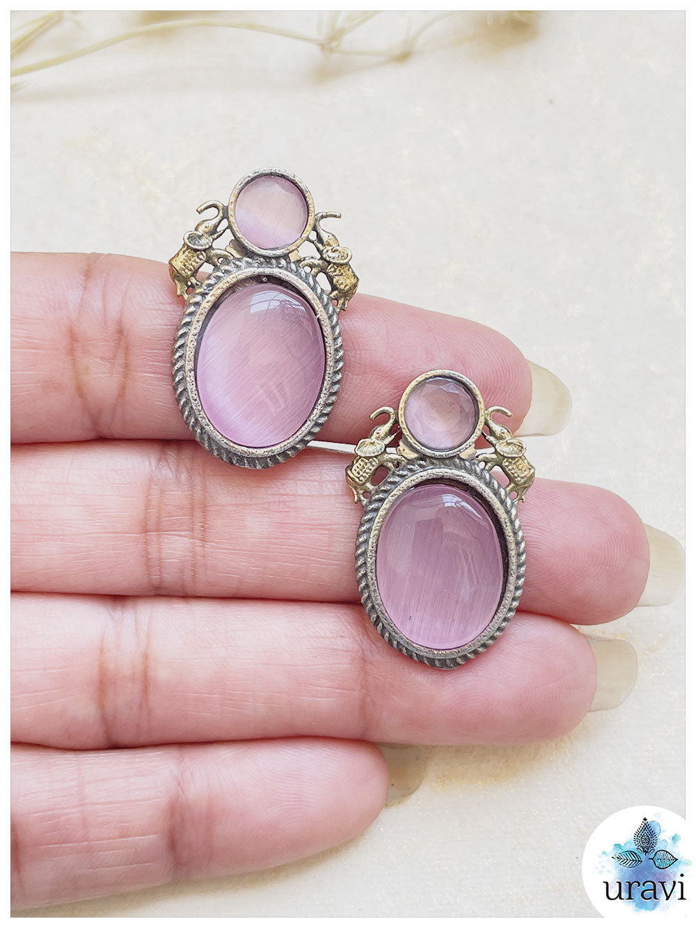 Sukh Silver Look-Alike Stud Earrings