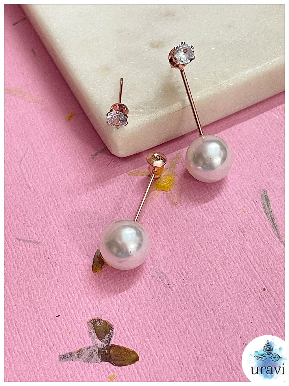 Pearl Stick - Anti Tarnish Earrings