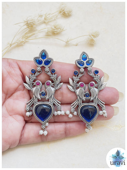 Saumya Silver Look-Alike Stud Earrings