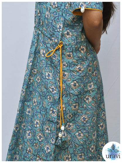 Tarangini – Soft Sky Blue Midi Dress