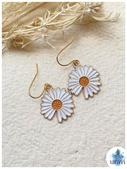 Sun Burst -  Floral Small Dangler Earrings