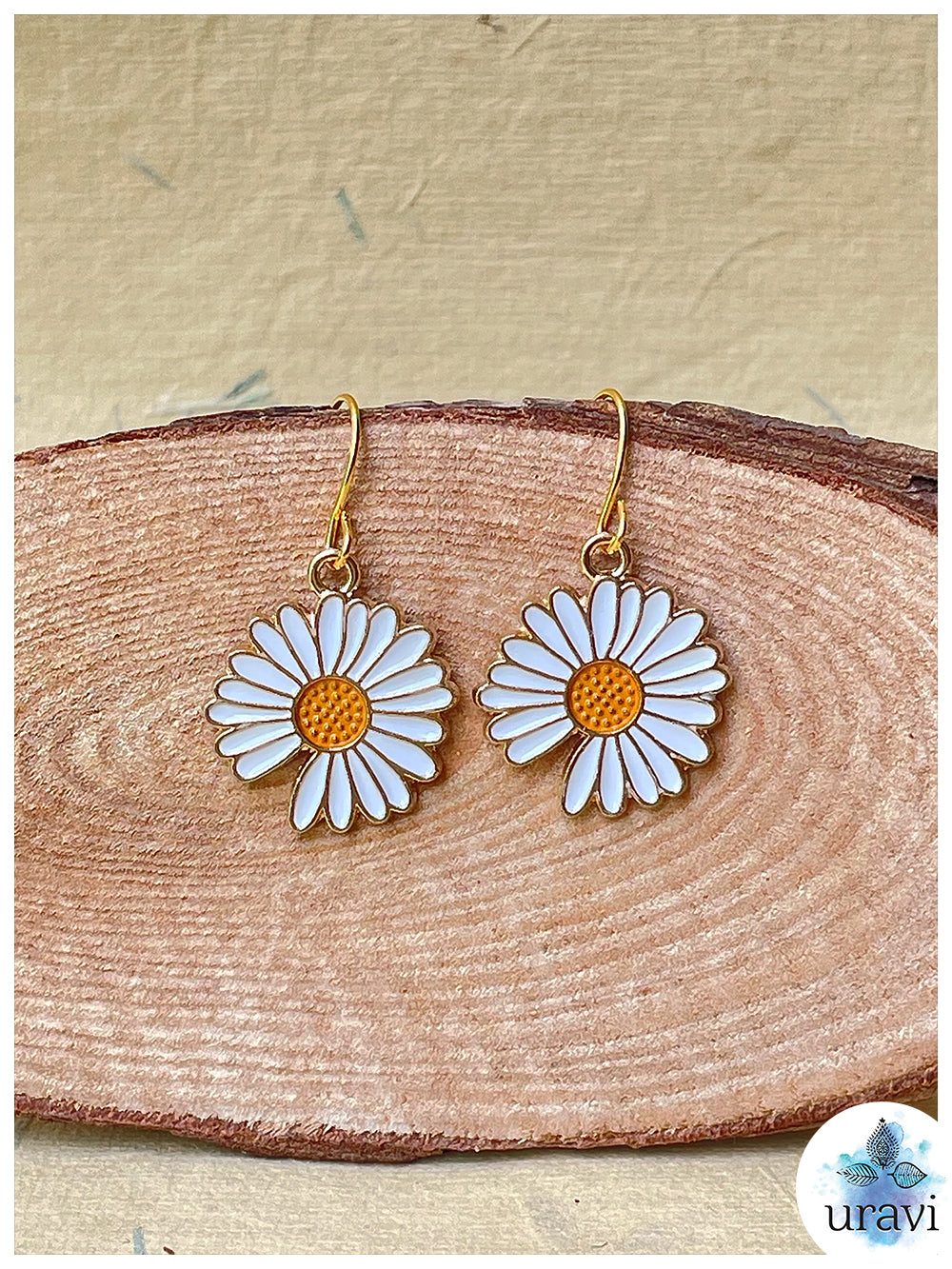 Sun Burst -  Floral Small Dangler Earrings