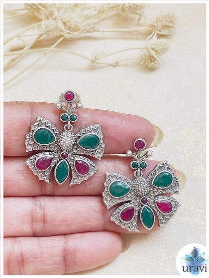 Titli  - Sliver Look Alike Dangler Earring