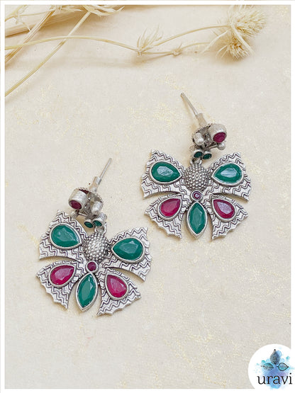 Titli  - Sliver Look Alike Dangler Earring