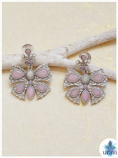Titli  - Sliver Look Alike Dangler Earring