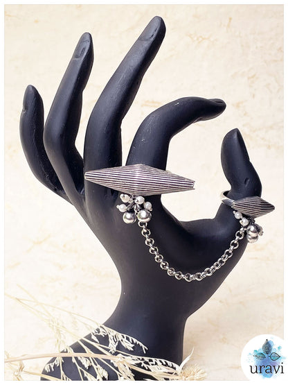 Love & Trust - Silver Replica Finger Ring