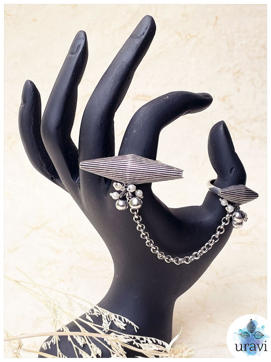 Love & Trust - Silver Replica Finger Ring