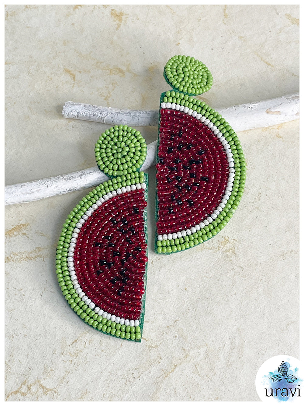 MelonDrops Handmade Beaded Earrings