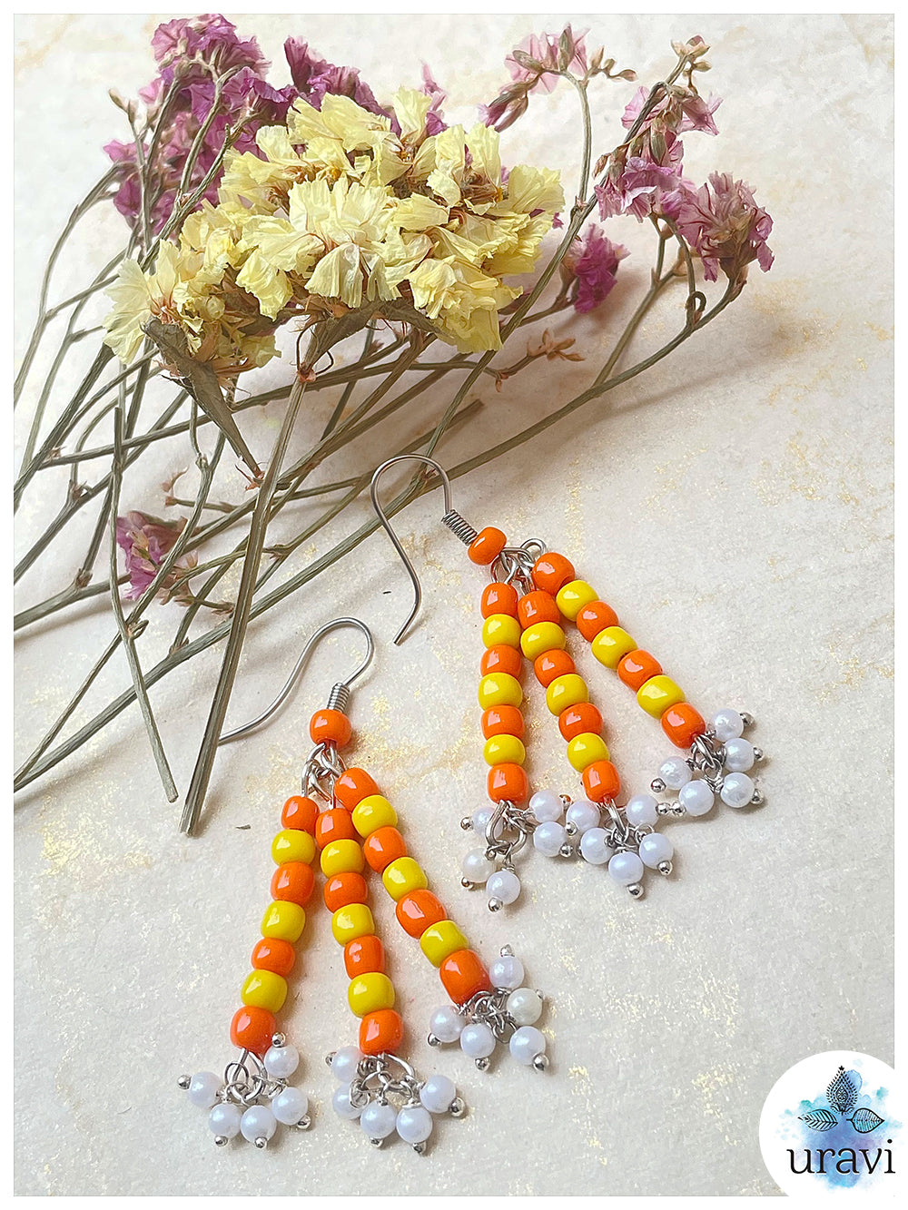 CharmChic - Glass Beaded  Handcrafted Earrings