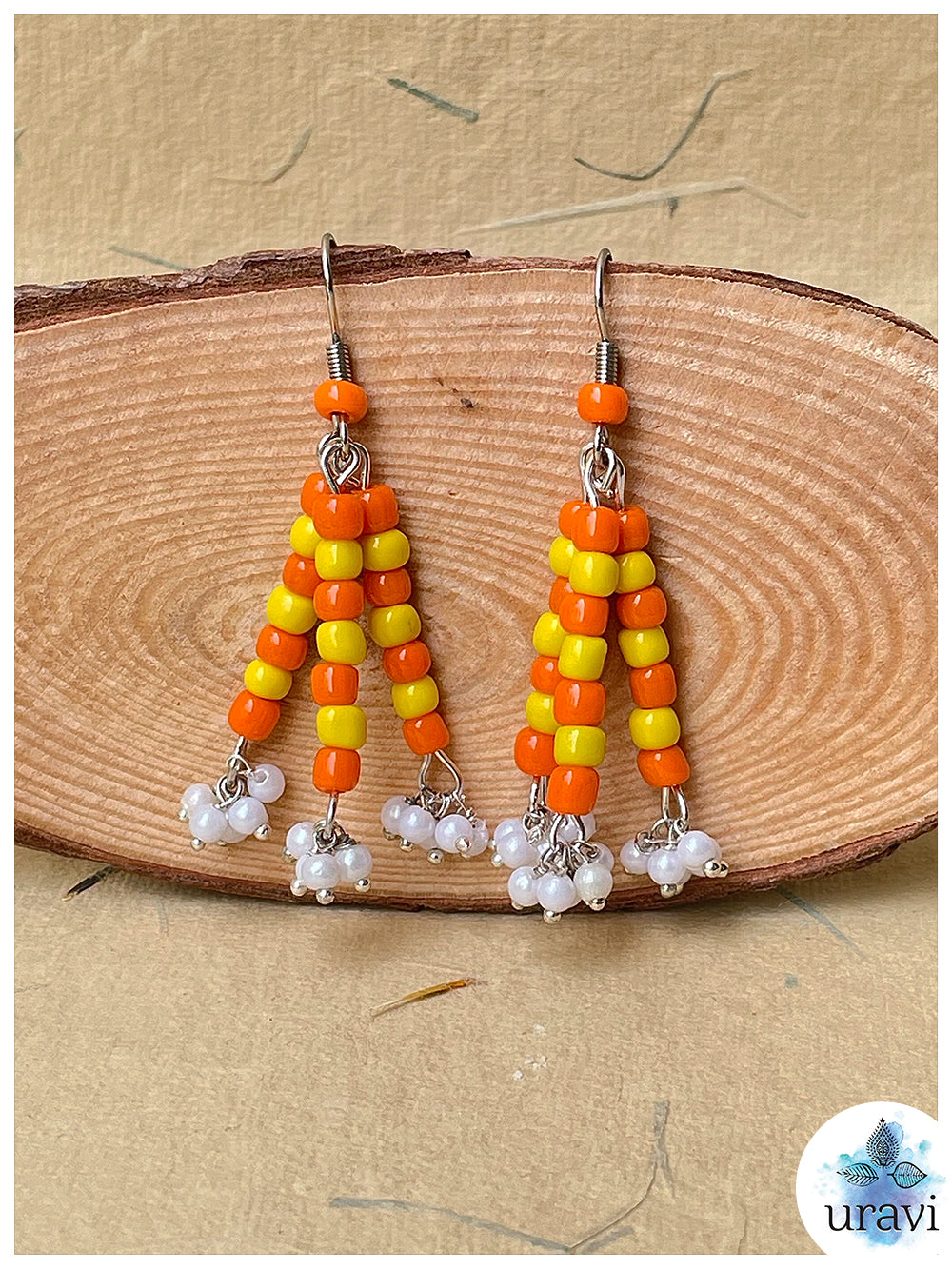 CharmChic - Glass Beaded  Handcrafted Earrings